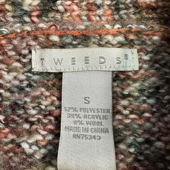 Y2k tweeds multicolored wool blend Shawl - Picture 6 of 6